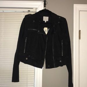 Torrid Black Denim Moto Jacket NWT